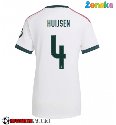 Ženske Nogometnih dresov Real Madrid Dean Huijsen #4 Domači 2026-27 Kratki rokavi Ženske Nogometnih dresov Real Madrid Dean Huijsen #4 Domači 2026-27 Kratki rokavi